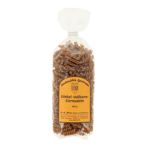 Makaron orkiszowy świderki pełnoziarnisty jajeczny 250g