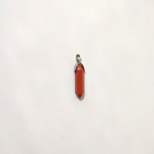 Zawieszka - jaspis czerwony (sopel)