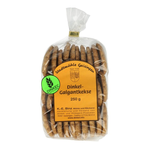 Geisingen Ciasteczka orkiszowe z galgantem 250g