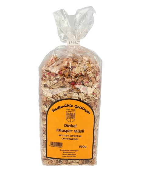 Musli orkiszowe chrupkie 500g