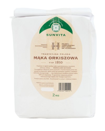SUNVITA Mąka orkiszowa typ 1850 2kg
