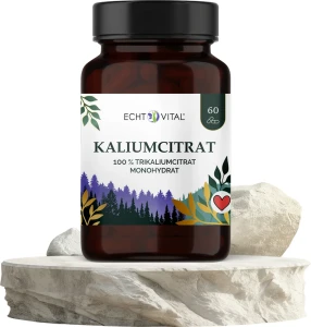 Potas - cytrynian potasu 60 Kaps. Echt Vital