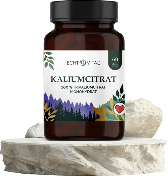Potas - cytrynian potasu 60 Kaps. Echt Vital