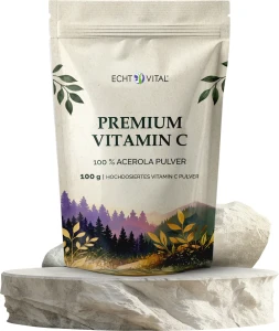 Witamina C 100% ekstrakt z aceroli proszek 100g Echt Vital 
