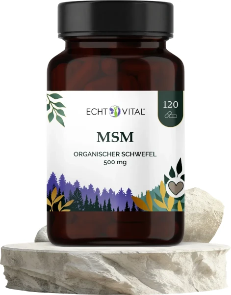 MSM - siarka organiczna 120 Kaps. Echt Vital