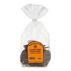 Chrupiące wafle ciemna czekolada 150g