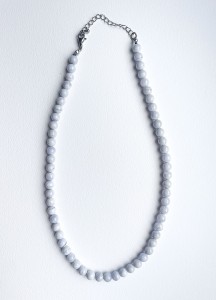 Naszyjnik chalcedon kulka 6mm