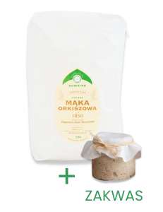 SUNVITA Mąka orkiszowa 1850 2kg Z ZAKWASEM