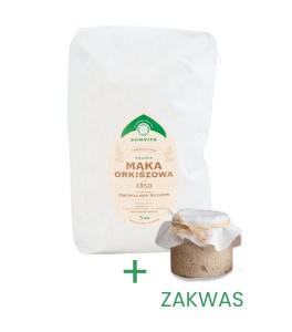 SUNVITA Mąka orkiszowa 1850 5kg Z ZAKWASEM